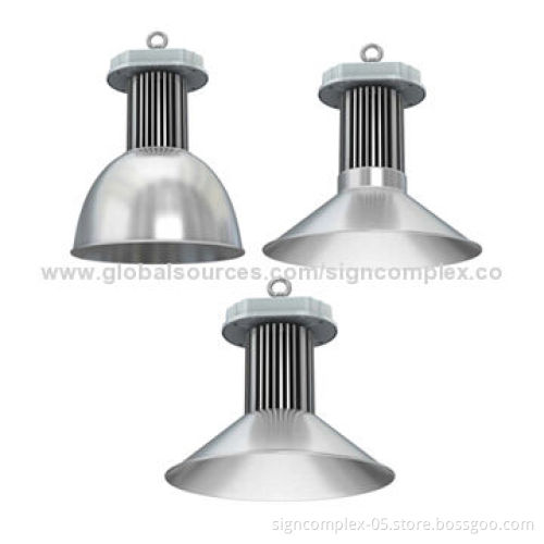 120W Cree LED High Bay Light with Die-casting Aluminum Alloy, Glass Lens and 40 Pieces of LEDs